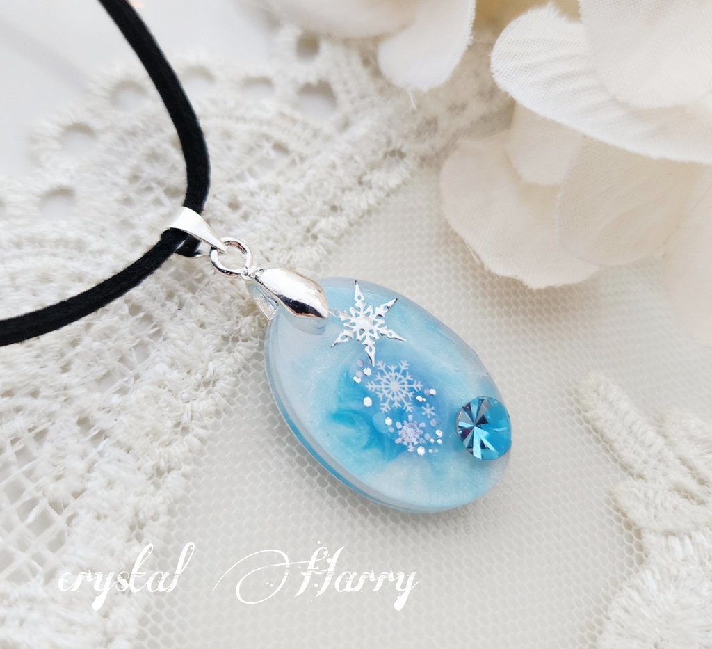 【四季宝珠の首飾り~和雪~】~淡雪~