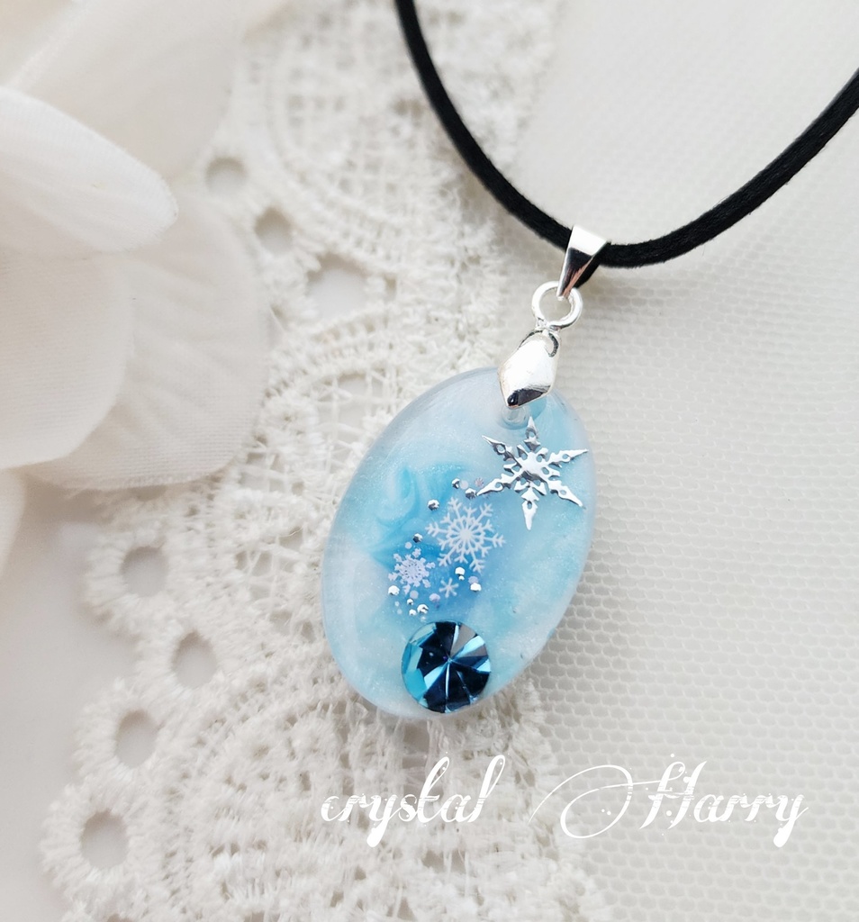 【四季宝珠の首飾り~和雪~】~淡雪~