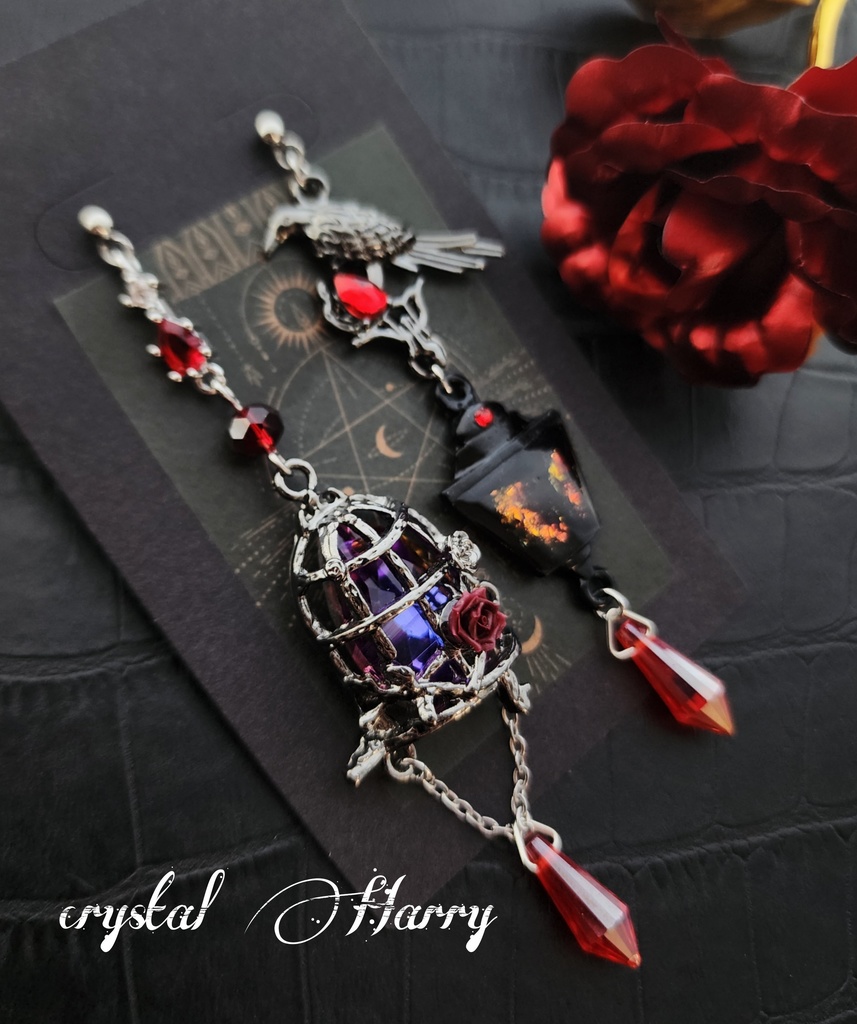 【闇精霊の耳飾り】~赤~