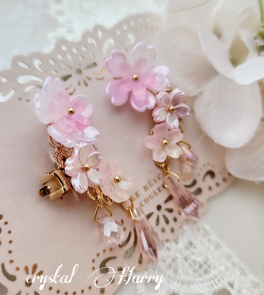 【桜日和の耳飾り】~桜~クリップイヤリング
