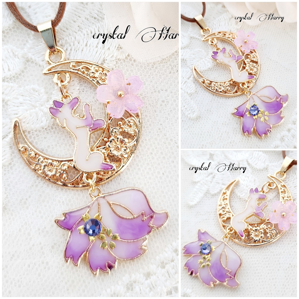 【桜飾りの月狐】～艶紫狐～