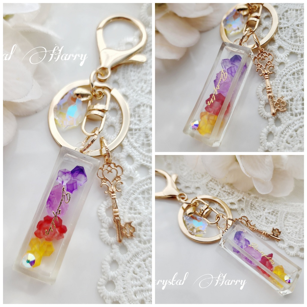 【鉱石琥珀糖の標本箱】~ゴールド各種~