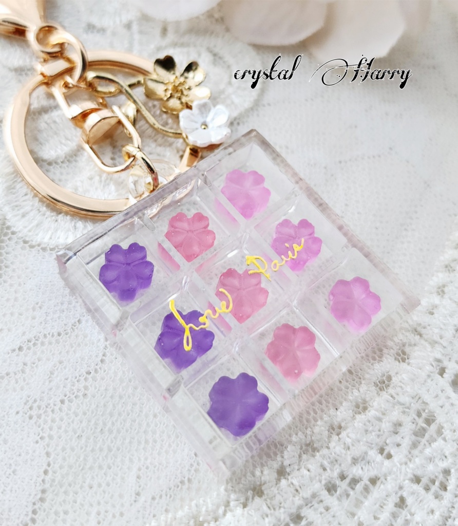 【飴桜の鍵飾り】キーリング