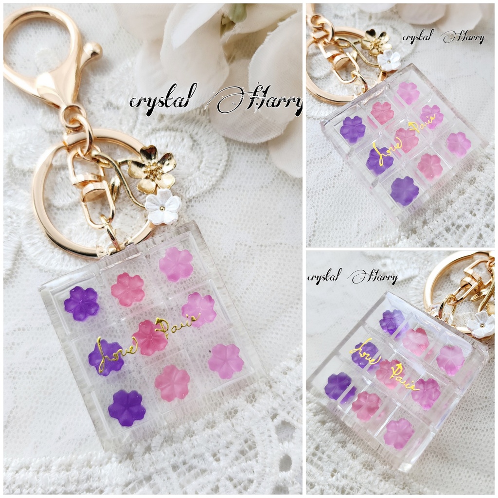 【飴桜の鍵飾り】キーリング