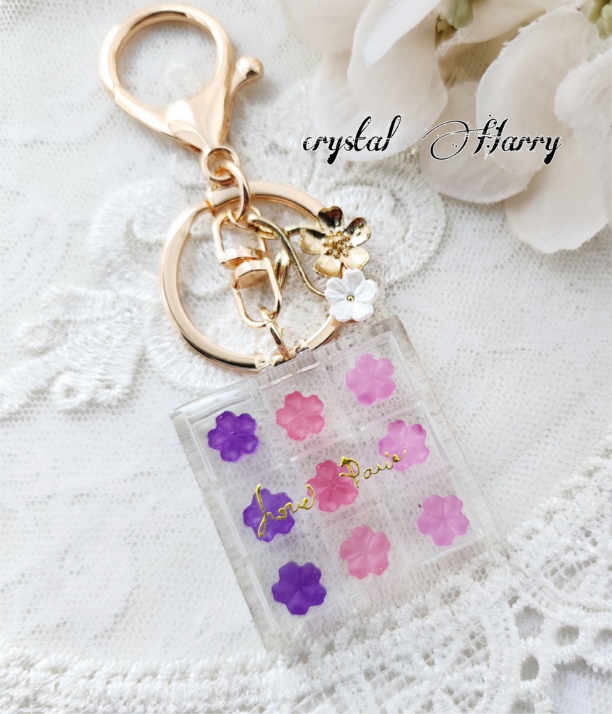 【飴桜の鍵飾り】キーリング