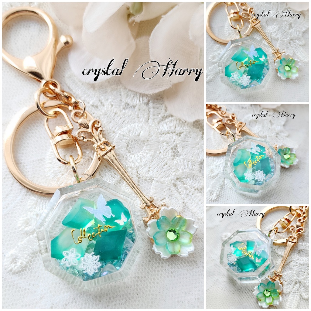 【幻想華蝶の琥珀糖】~キーリング各種~