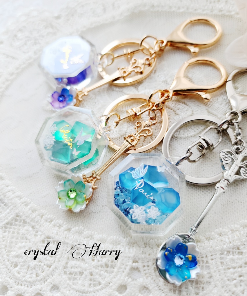 【幻想華蝶の琥珀糖】~キーリング各種~