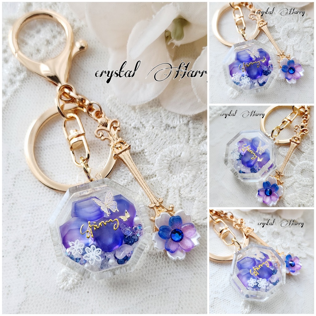 【幻想華蝶の琥珀糖】~キーリング各種~