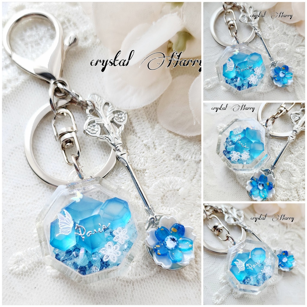 【幻想華蝶の琥珀糖】~キーリング各種~