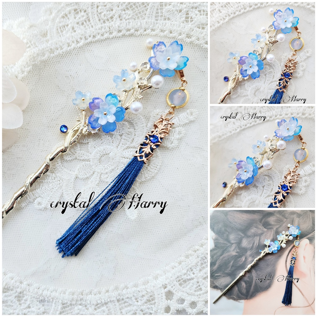 【桜雅の華簪】～蒼桜～