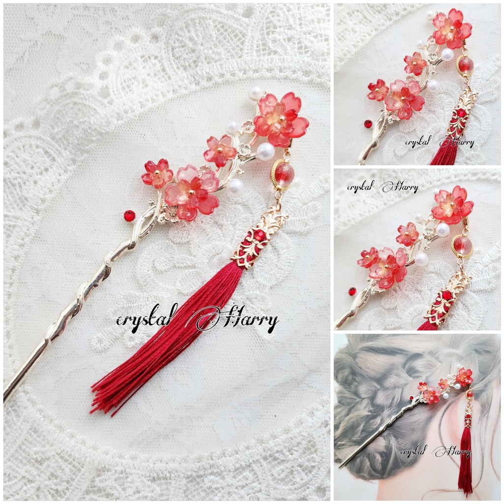 【桜雅の華簪】～紅桜～