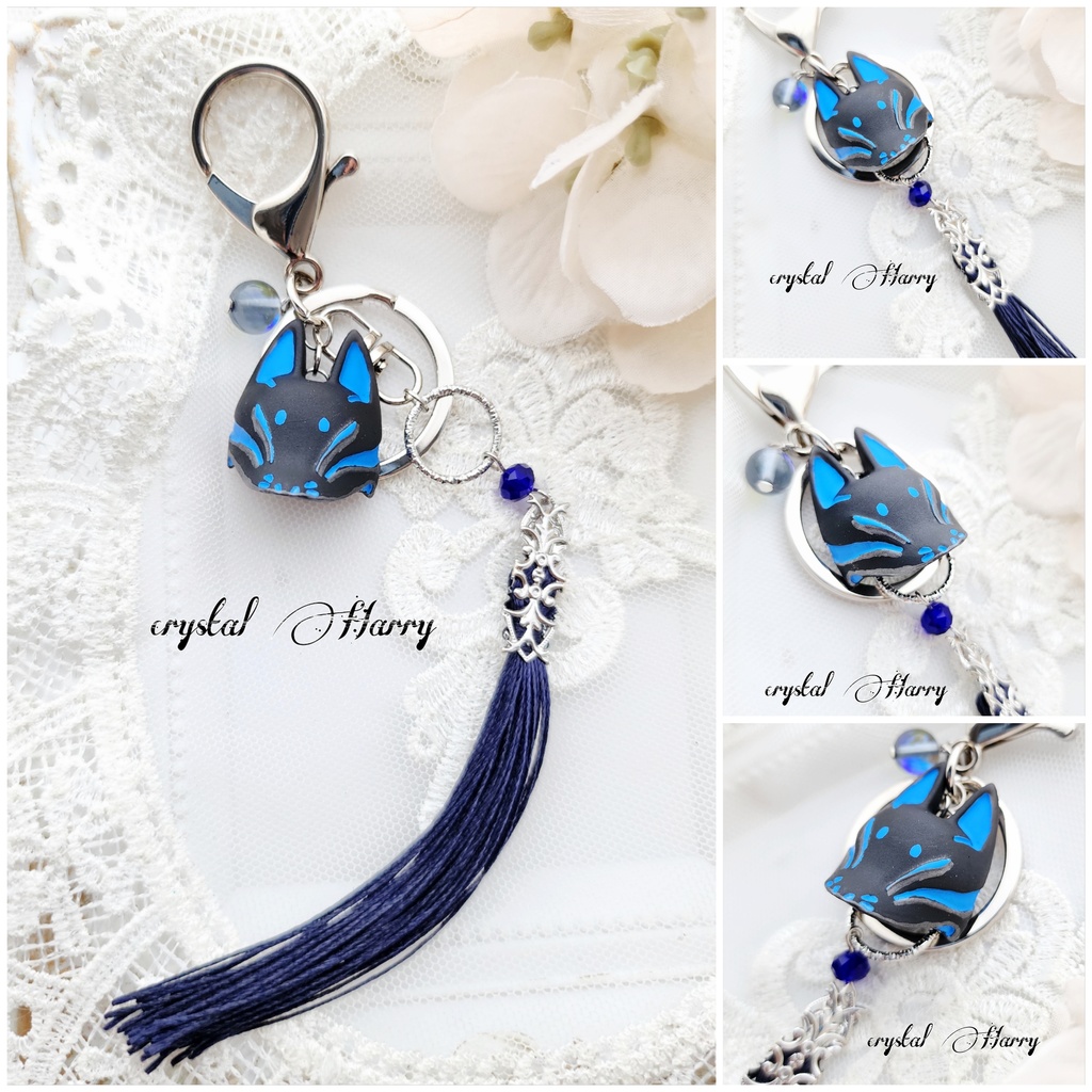 【稲荷狐の鍵飾り】~各種~キーリング