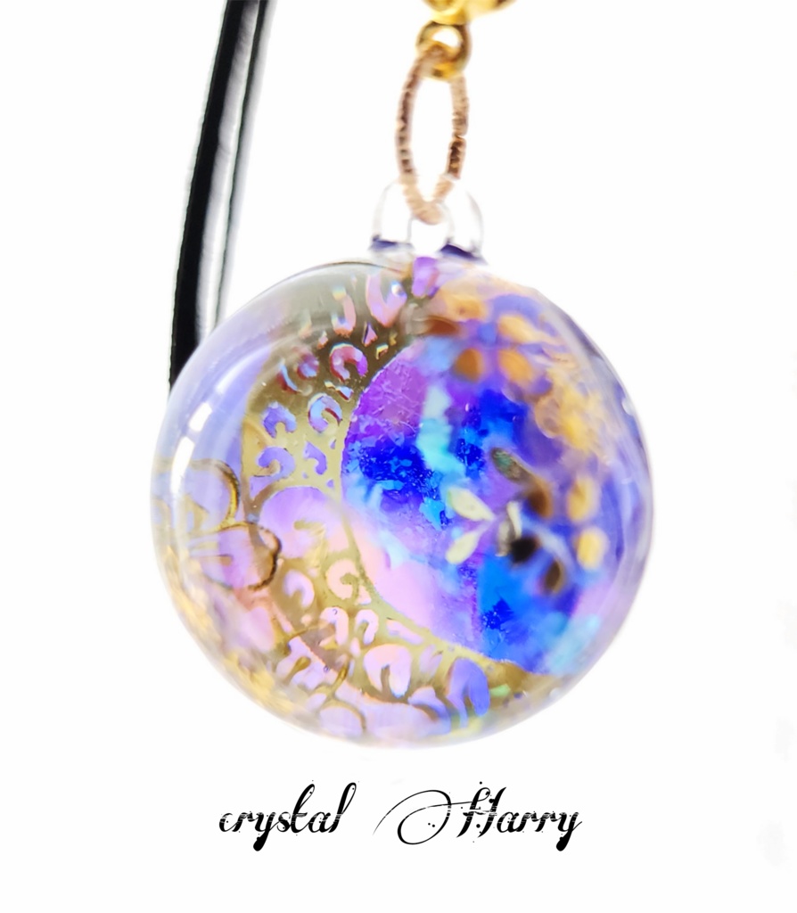 【万華鏡水晶玉】~水底の月桜~泡沫桜⚠一点物