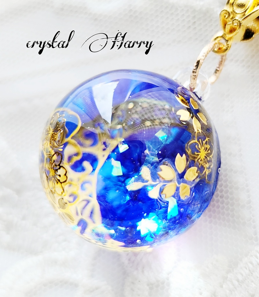 【万華鏡水晶玉】~水底の月桜~泡沫桜⚠一点物