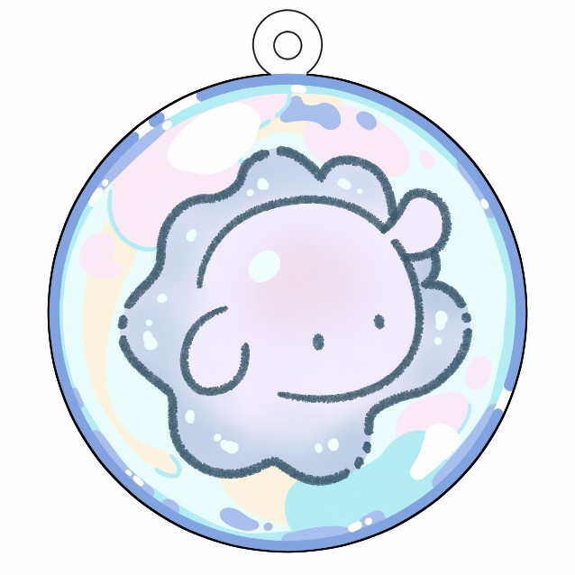 あわあわもちたこちゃんアクキー