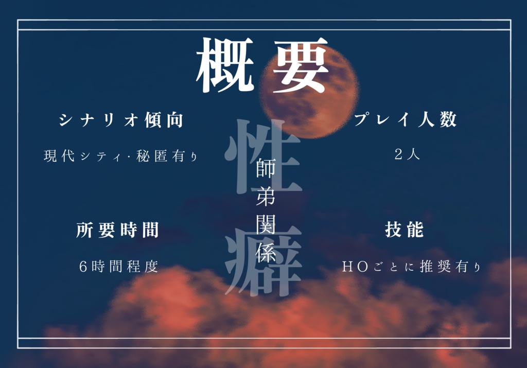 CoC6th『魔術師のノクターン』