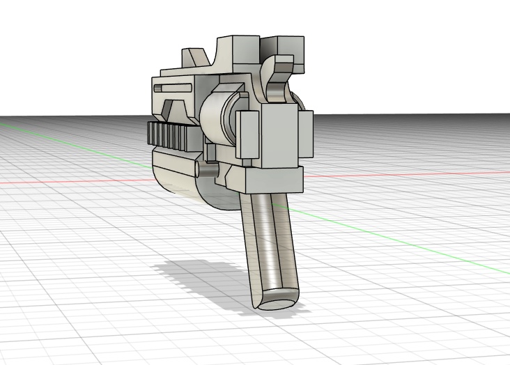 おおよそ3mm軸のハンドガン