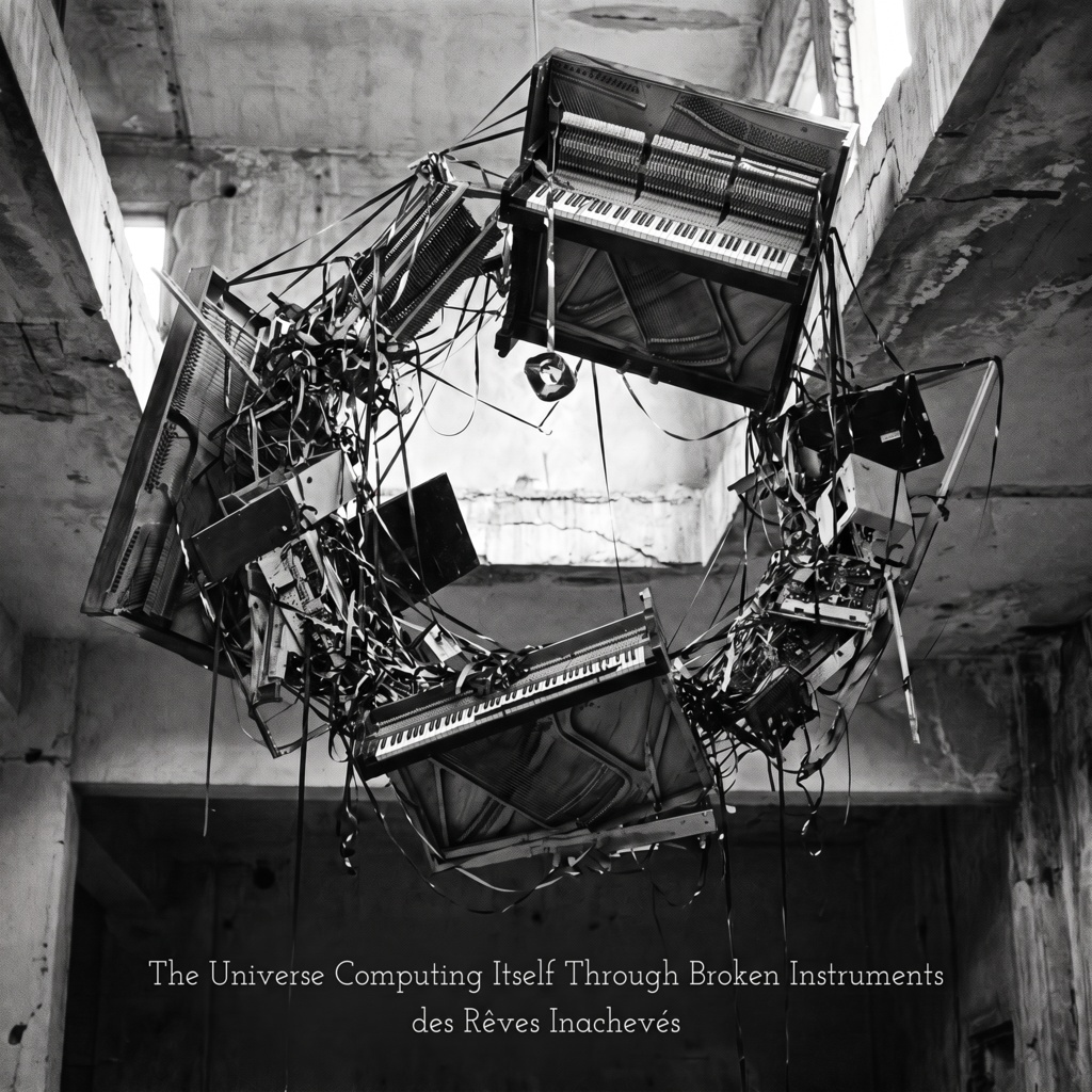 The Universe Computing Itself Through Broken Instruments