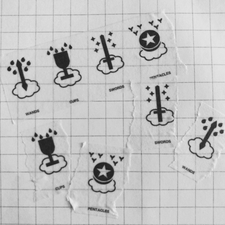 「PLANE TAROT」スート柄マスキングテープ