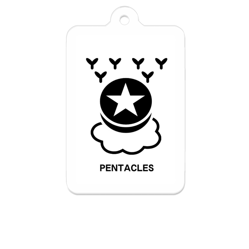 PLANE TAROT」オリジナルアクリルキーホルダー 小「ペンタクル」