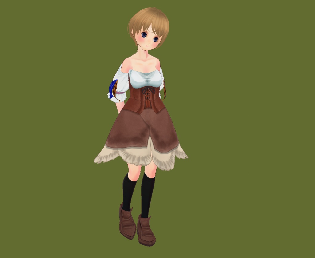 【VRoid衣装データ】カジュアルセット(♀共通)