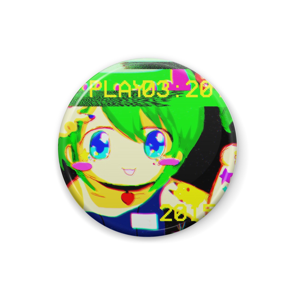 水泳はキライ☆　缶バッジ