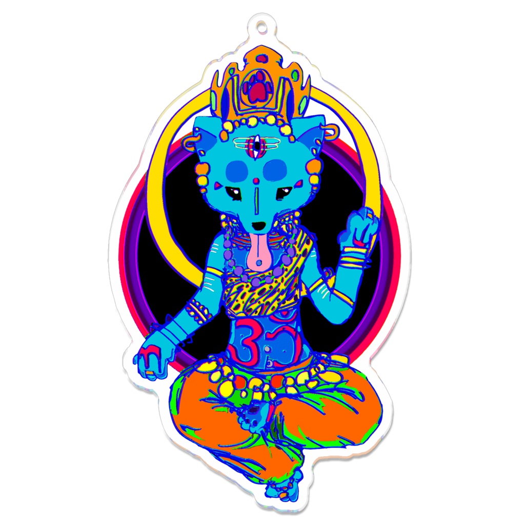 シヴァ犬キーホルダー