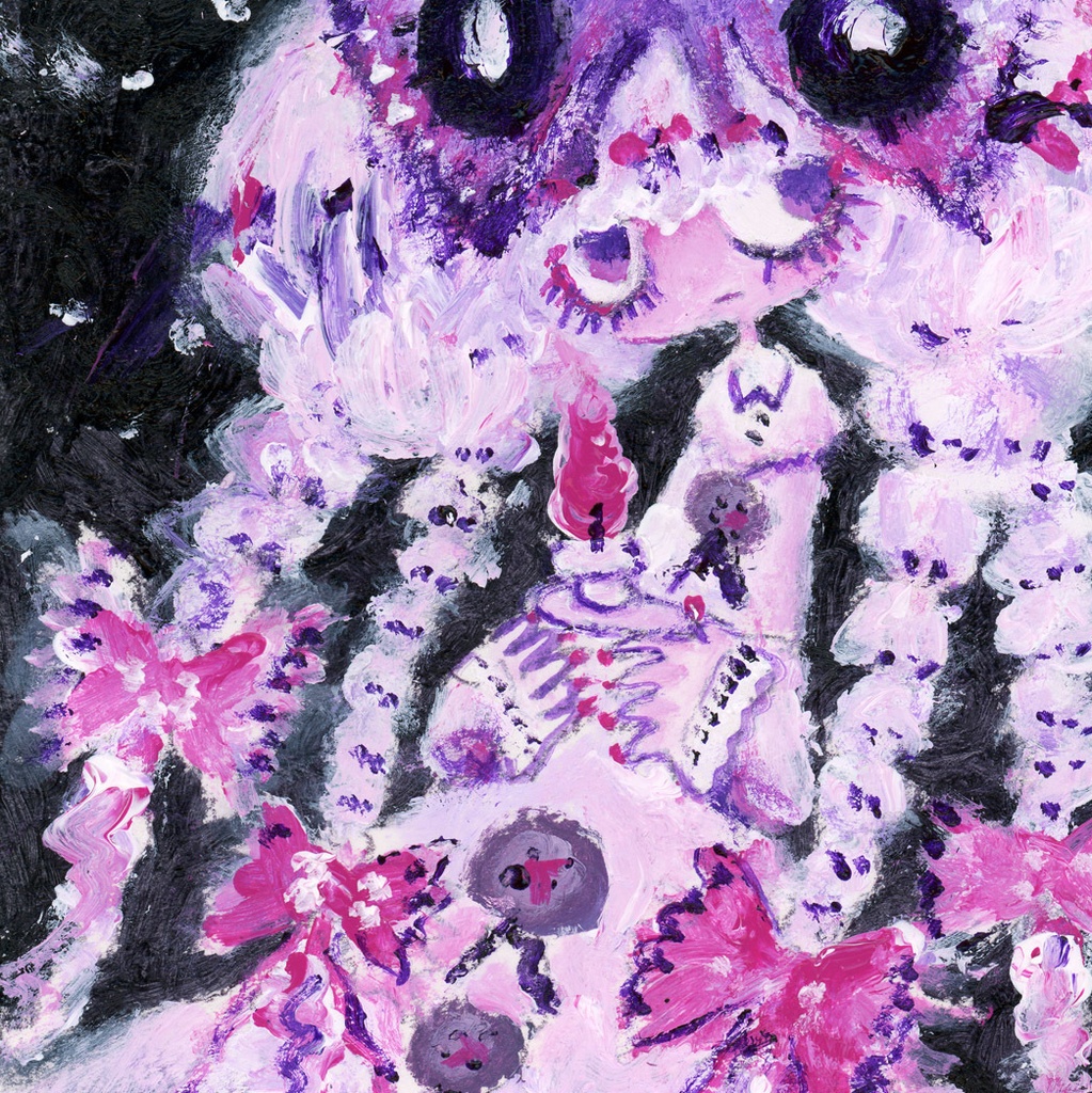 トゲ付き額 & 原画  Frame with thorns & original painting