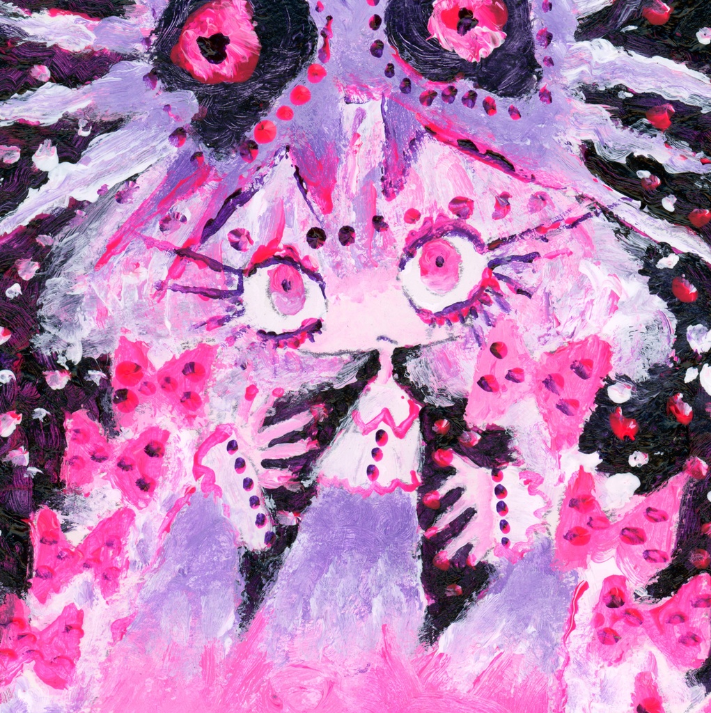 トゲ付き額 & 原画  Frame with thorns & original painting