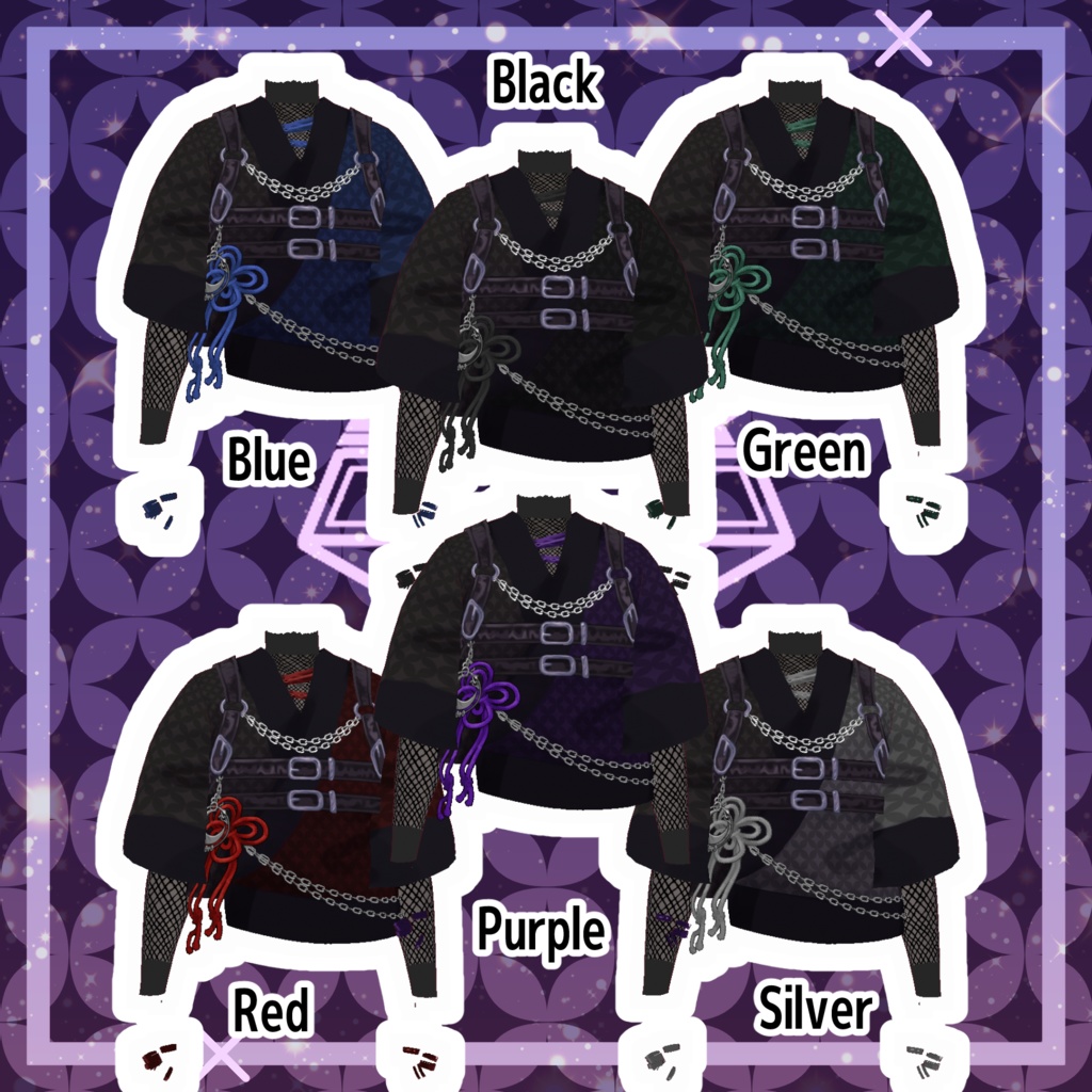 【パープル限定無料配布】チェーン着物トップス 【STREAK】