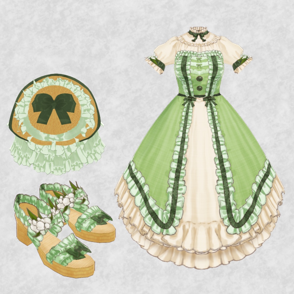 【一種類無料!】スズランドレスセット 【Lunest】-suzurandress