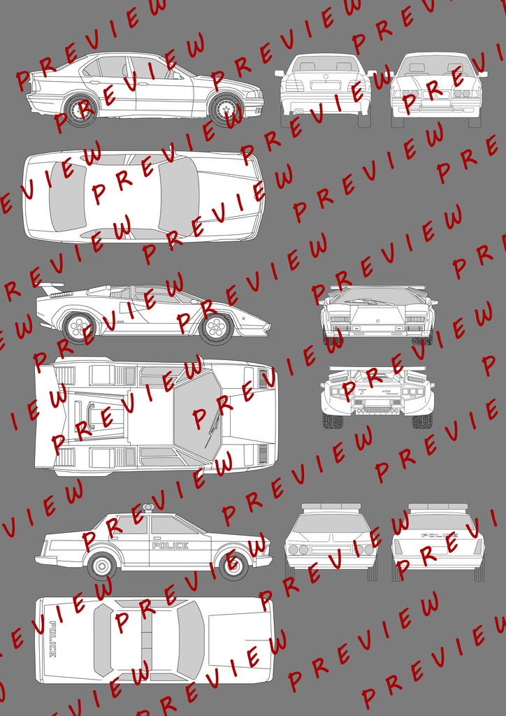 Vehicle Images (various) 車両の素材