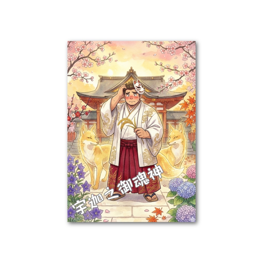 フォト風カード　現代風宇迦之御魂神