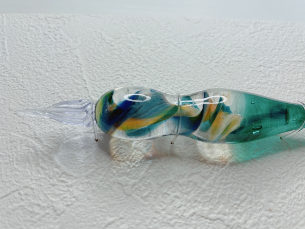 新緑のガラスペン