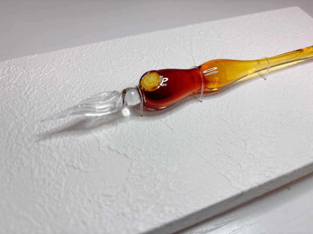 レモンティーのガラスペン