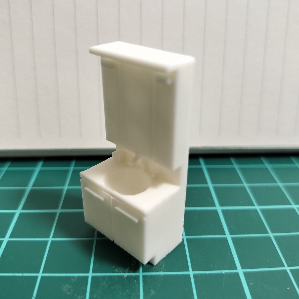 【1/50】【1/100】家具セット 冷蔵庫 洗濯機 洗面台 キッチン