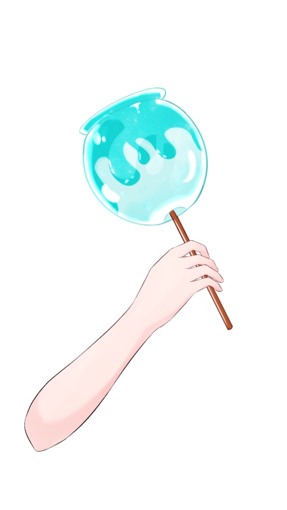 【期間限定無料】毒リンゴ風りんご飴【Vtuber向け画像素材】