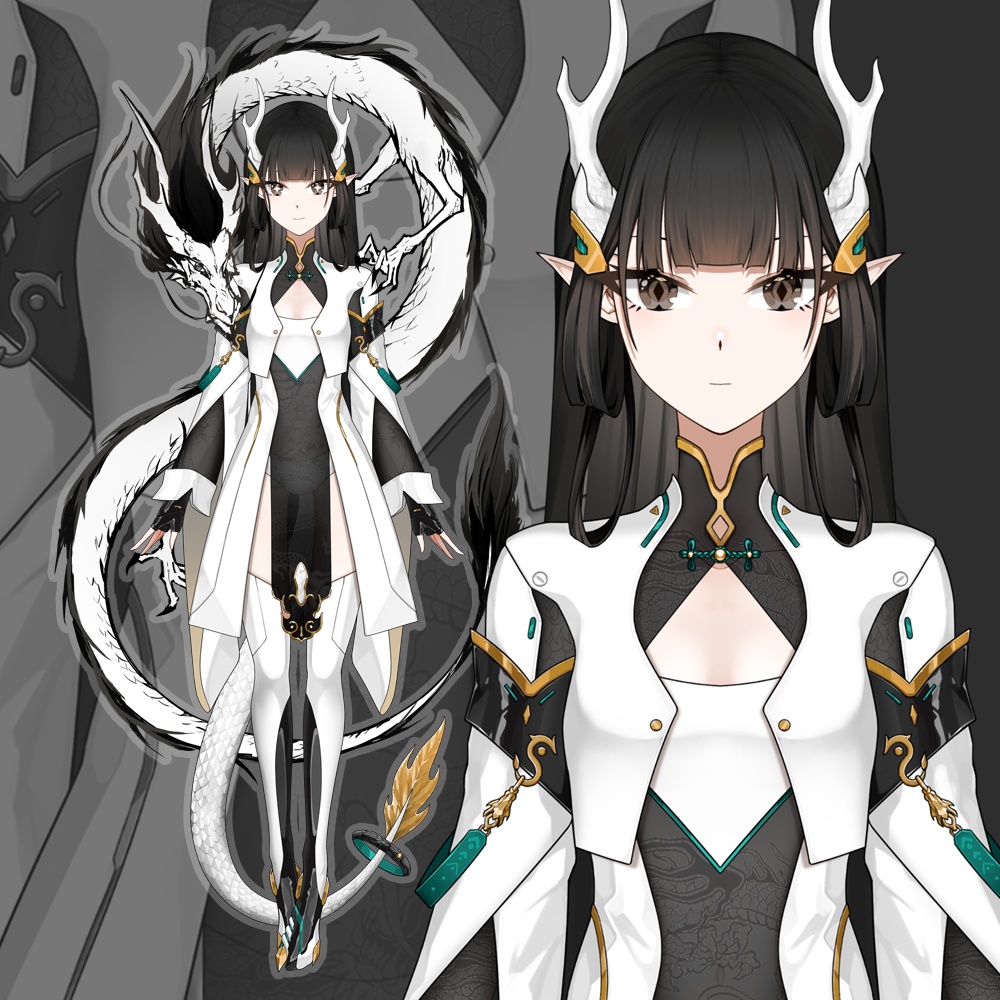 無料!「StArs」金星—敖小白(あお こはく)Live2Dモデル全身