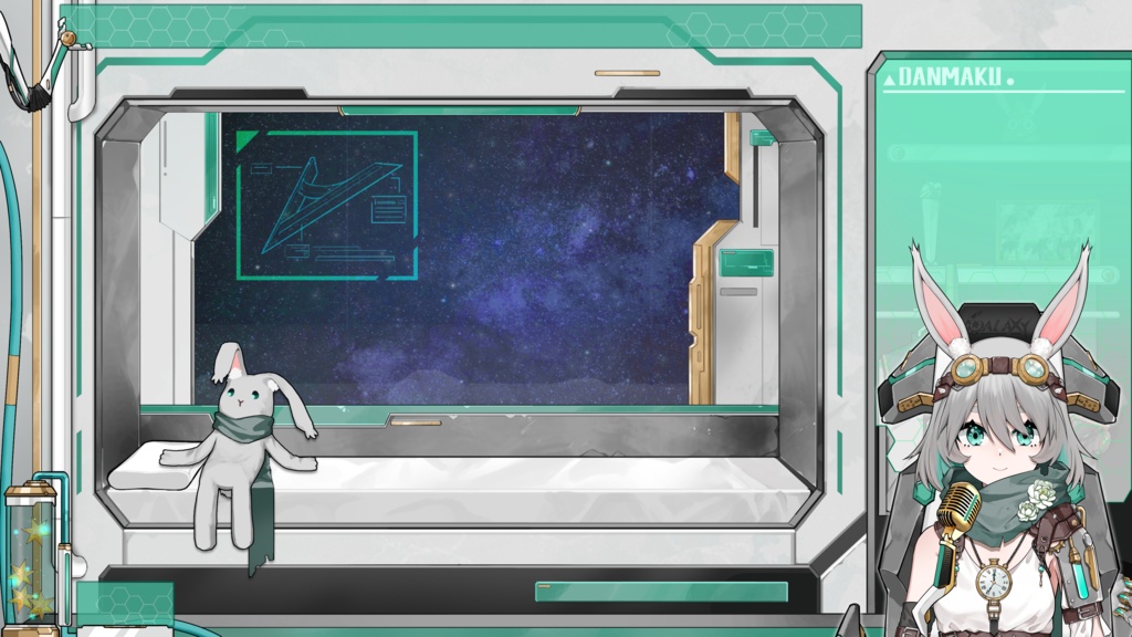 無料!「StArs」水星—茉秋璃(マーキュリー)Live2Dモデル全身