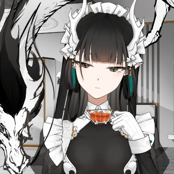 無料!「StArs」「竜メイドの仕え」金星—敖小白(あお こはく)Live2Dモデル全身