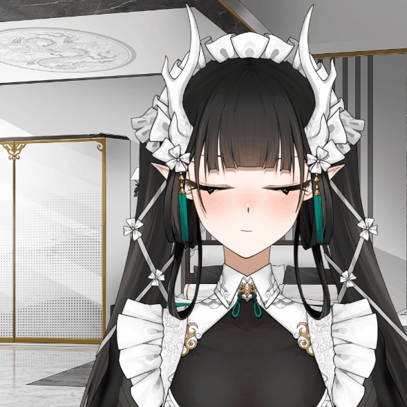 無料!「StArs」「竜メイドの仕え」金星—敖小白(あお こはく)Live2Dモデル全身