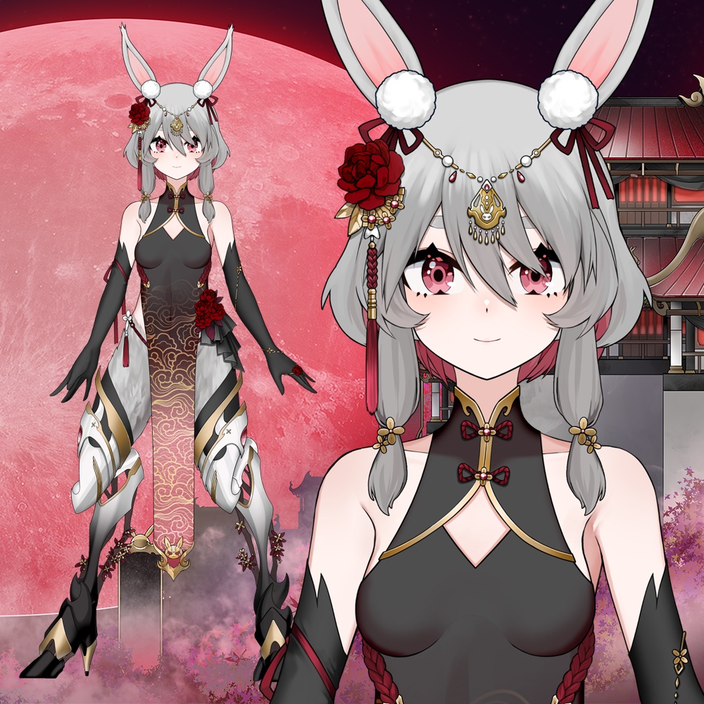 量贩!「StArs」「月宮の玉兎/SP·赫耀」水星—茉秋璃(マーキュリー)Live2Dモデル全身