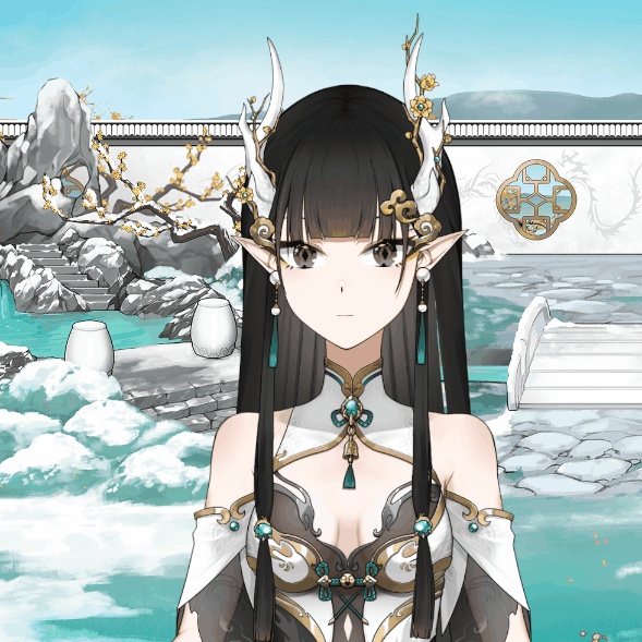 無料!「StArs」「踏雪尋梅」金星—敖小白(あお こはく)Live2Dモデル全身