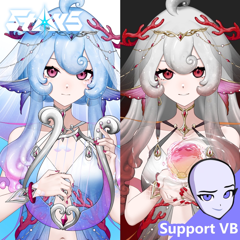 限定30個「StArs」「人魚姫/オリジナル版+SP·赫耀」地球—忒菈（テラ）Live2Dモデル全身