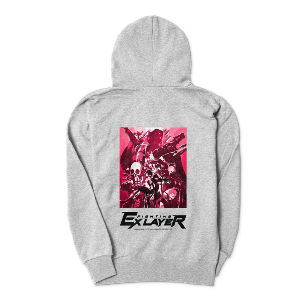 FIGHTING EX LAYER - Zip-up Hoodie (Pink)