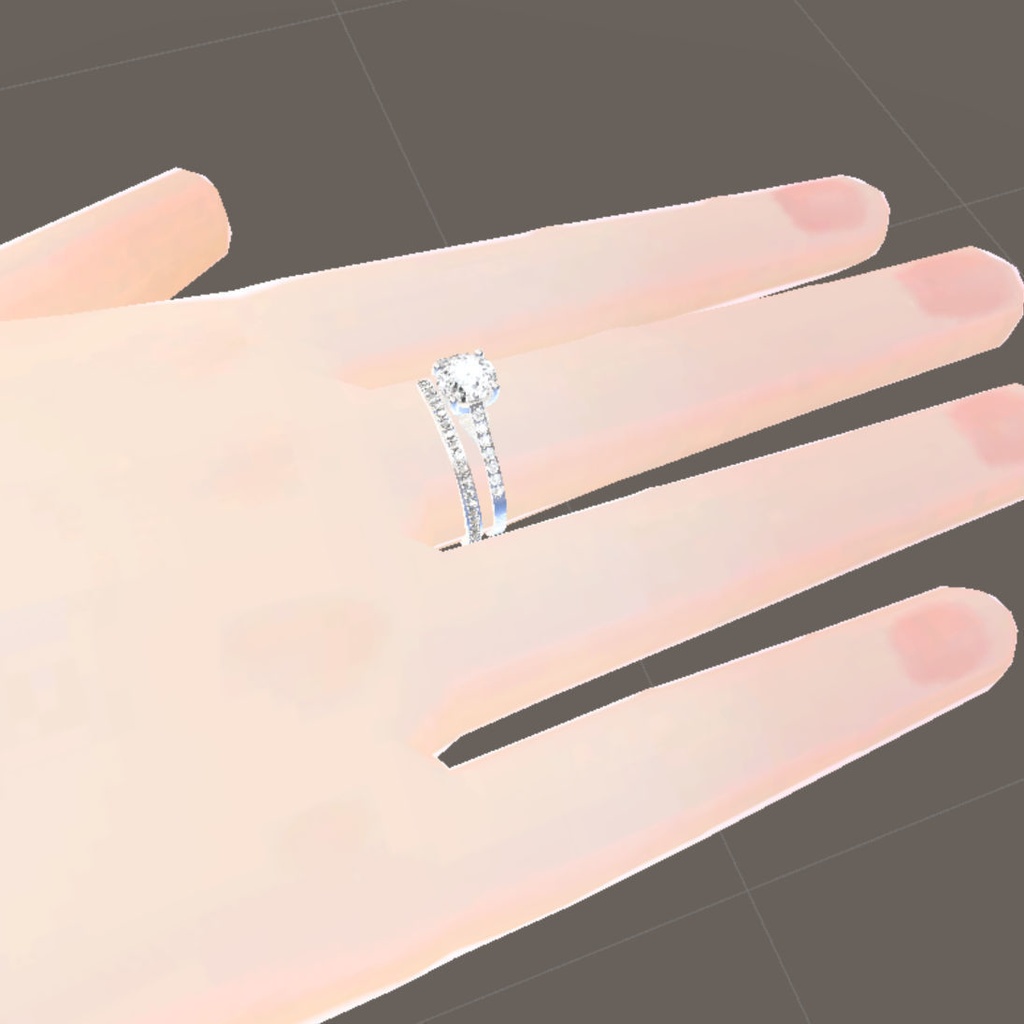 きらきらエンゲージリング&エタニティリング (2個セット)