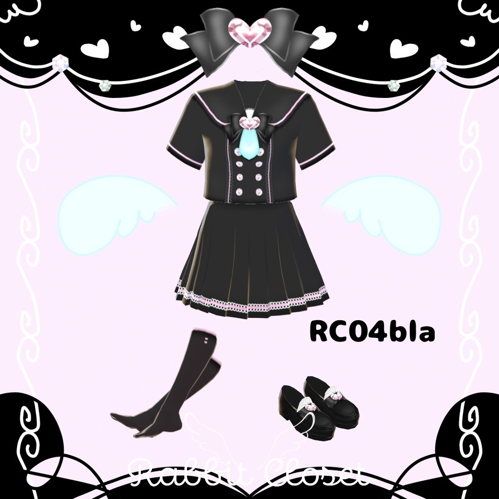 RCセーラーコーデセット【VRoid用衣装】
