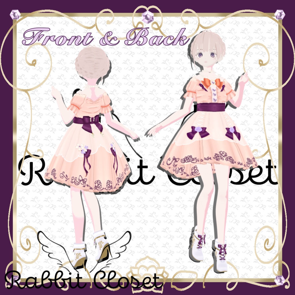 【VRoid】Floral Dress