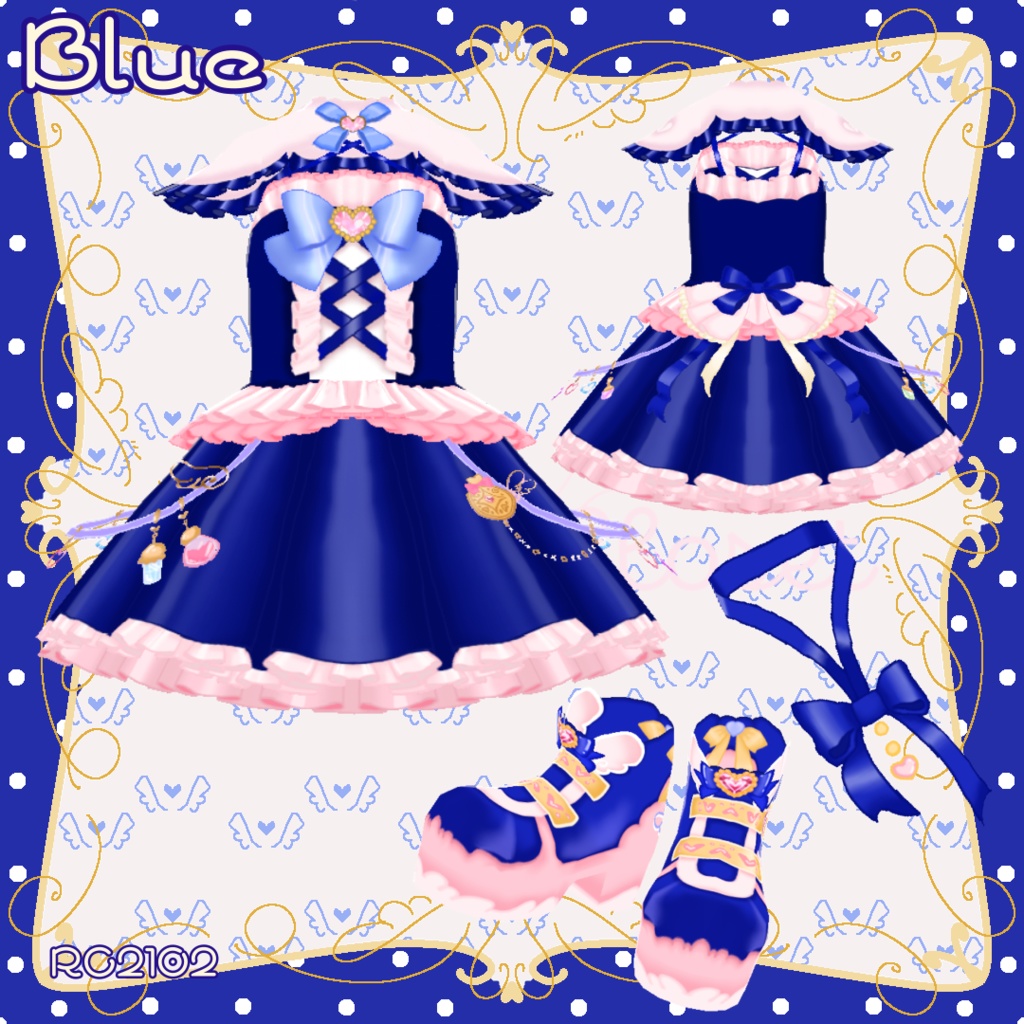 【VRoid】なりきり魔法少女コーデセット