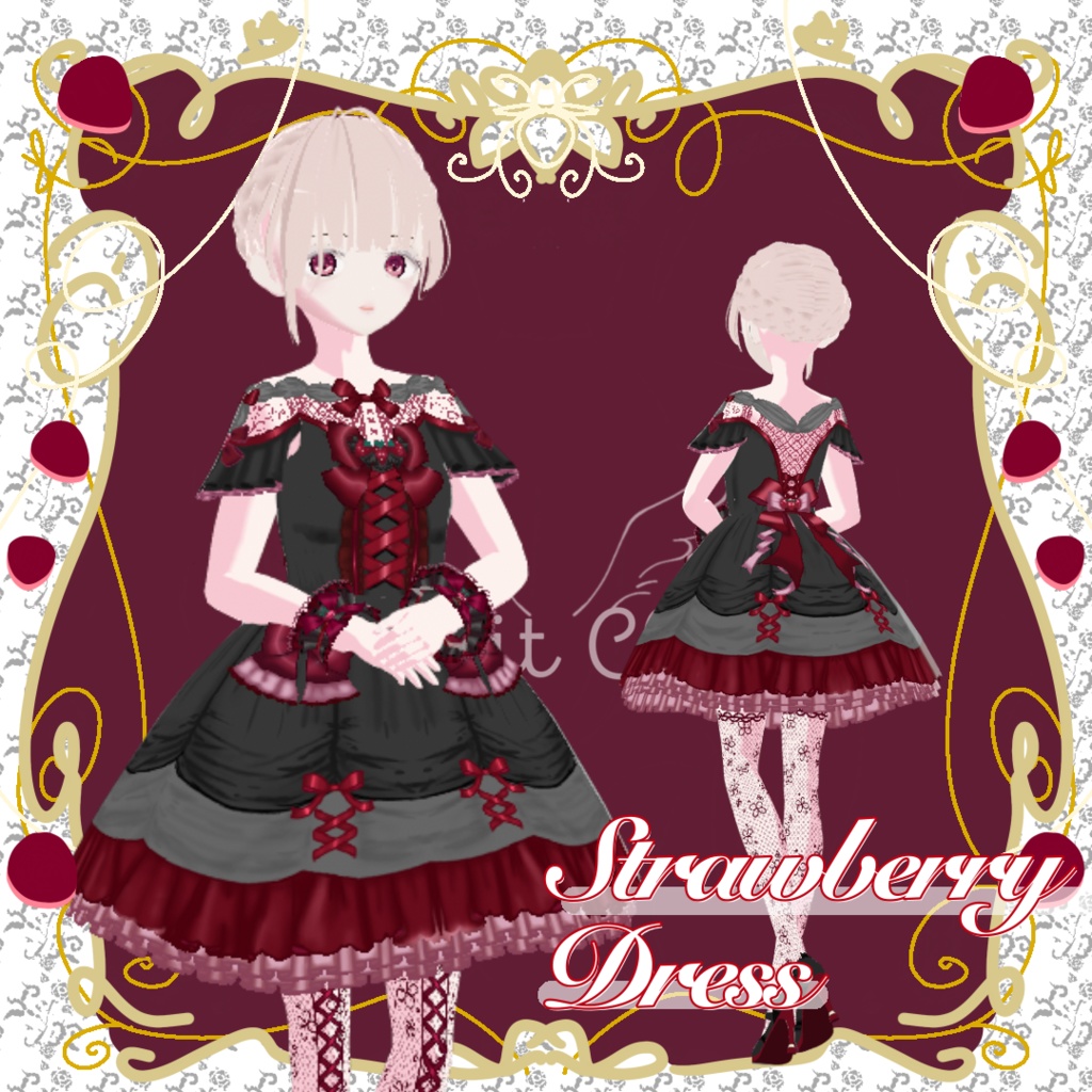 【VRoid】Strawberry Dress